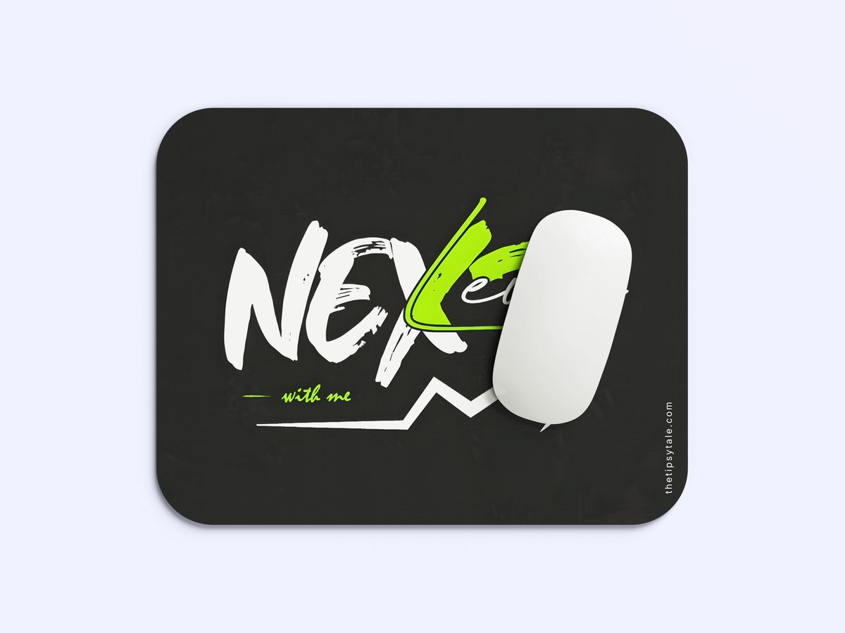"Next Level With Me" Mousepad Enhance Your Workspace with Style