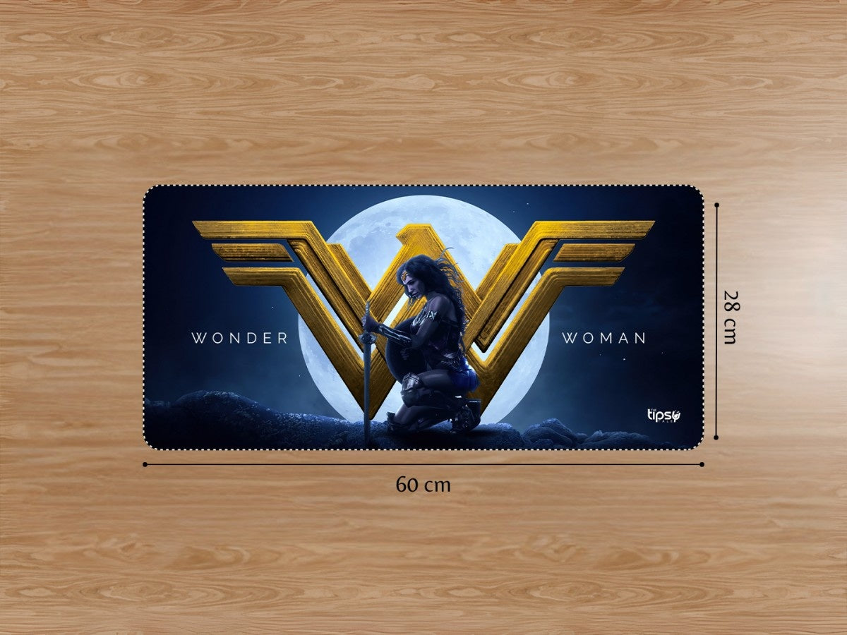"Wonder woman with moon" Gaming Mousepad Elevate Your Gaming Experience