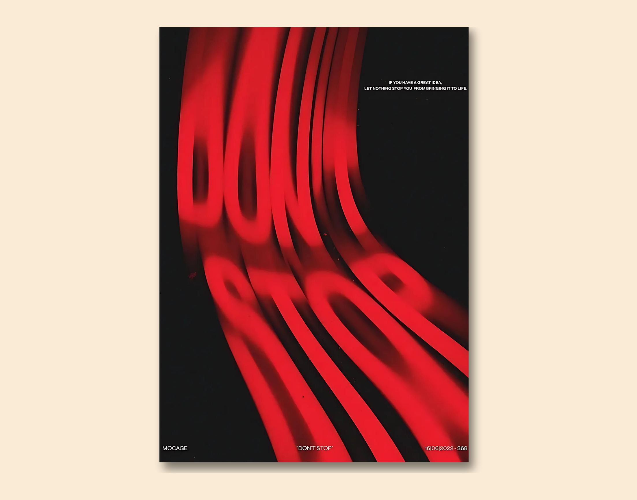 "KEEP UP THE MOTIVATION"- Shiny & Sturdy Metallic Poster  Art That Pops & Sticks