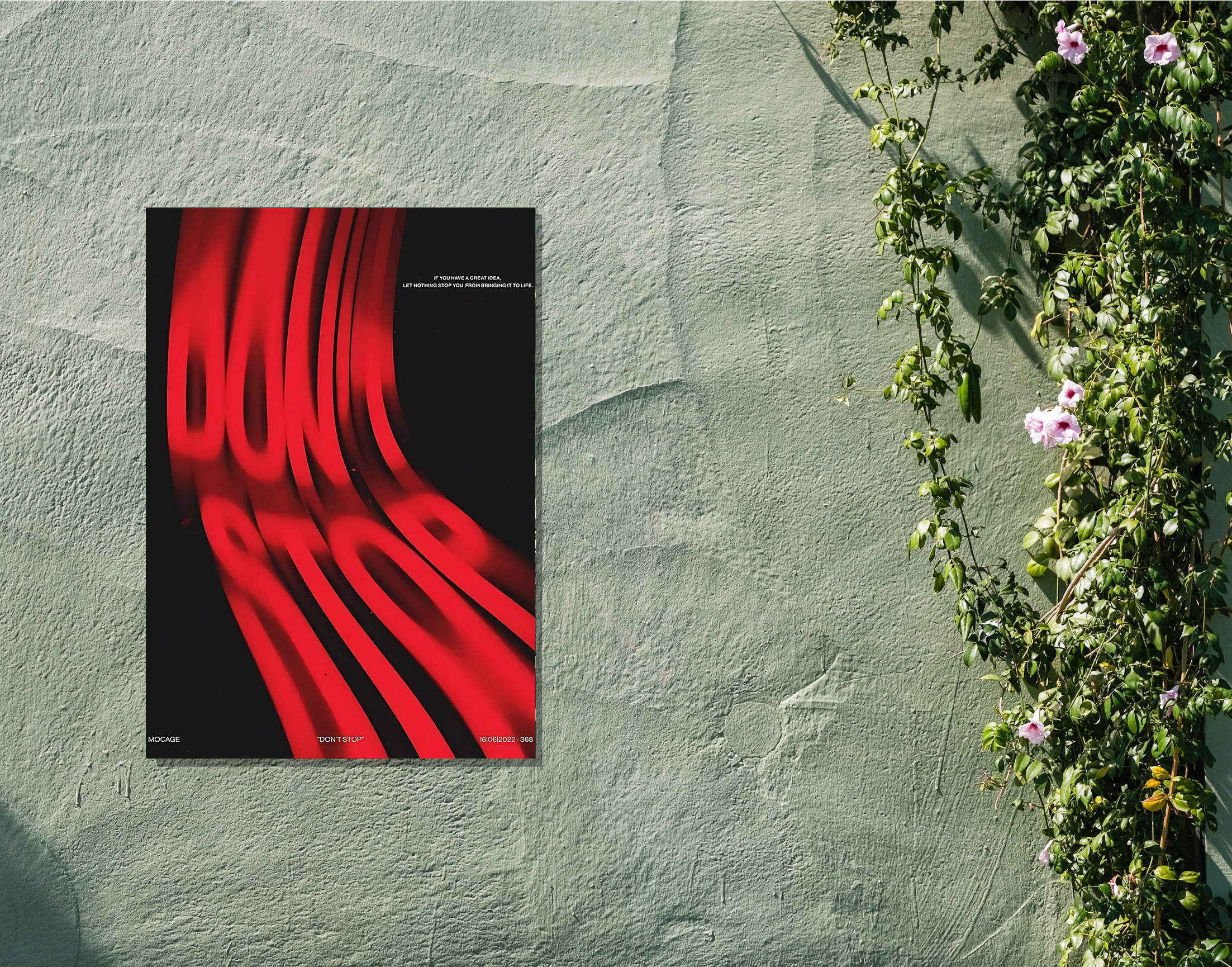 "KEEP UP THE MOTIVATION"- Shiny & Sturdy Metallic Poster  Art That Pops & Sticks
