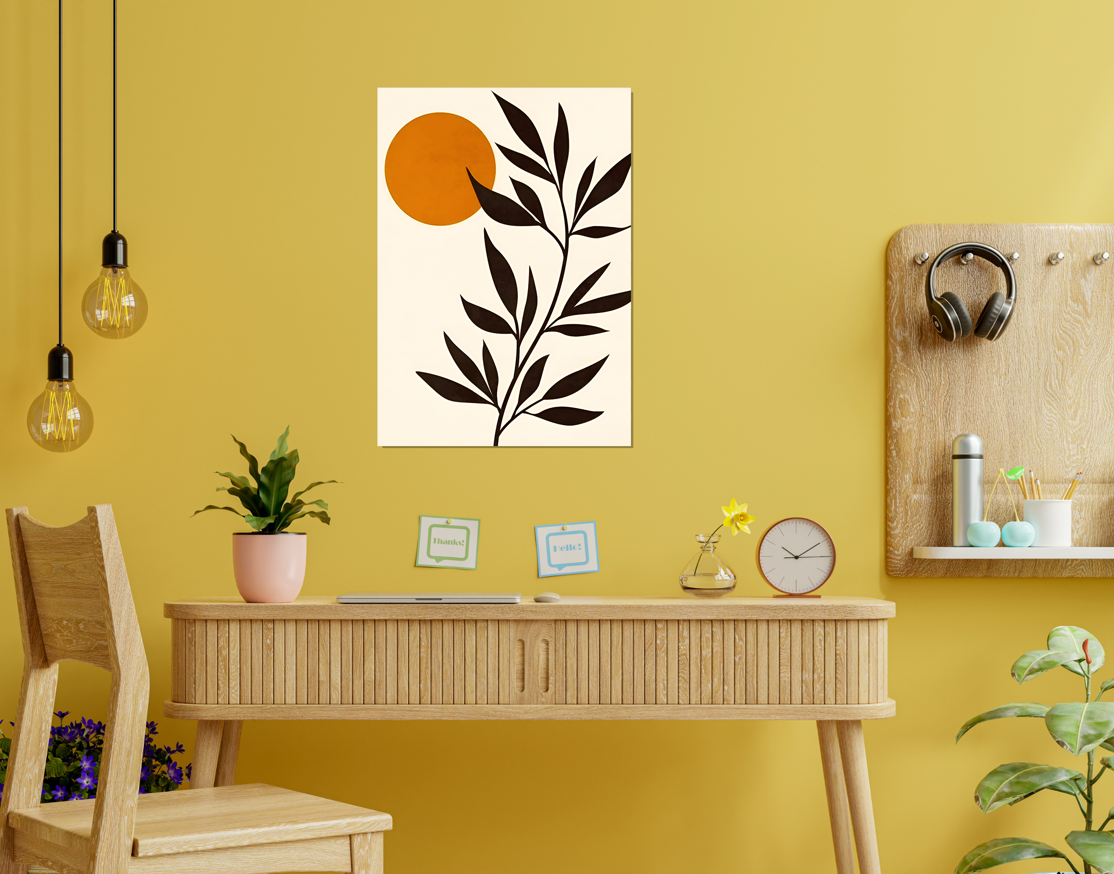 "DREAMY PLANTATION"- Shiny & Sturdy Metallic Poster  Art That Pops & Sticks