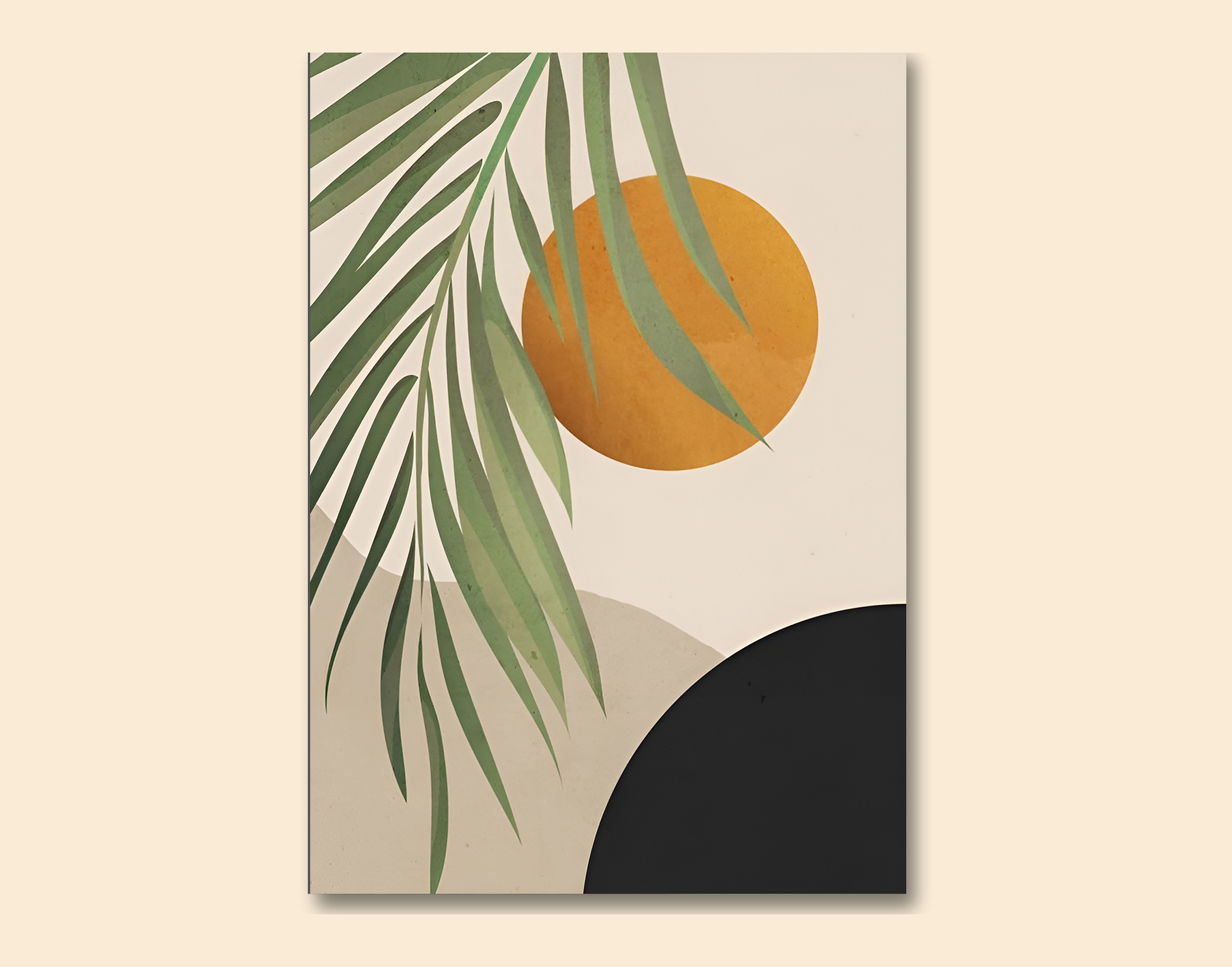 "PLANTATION WALL ART VIEW"- Shiny & Sturdy Metallic Poster  Art That Pops & Sticks