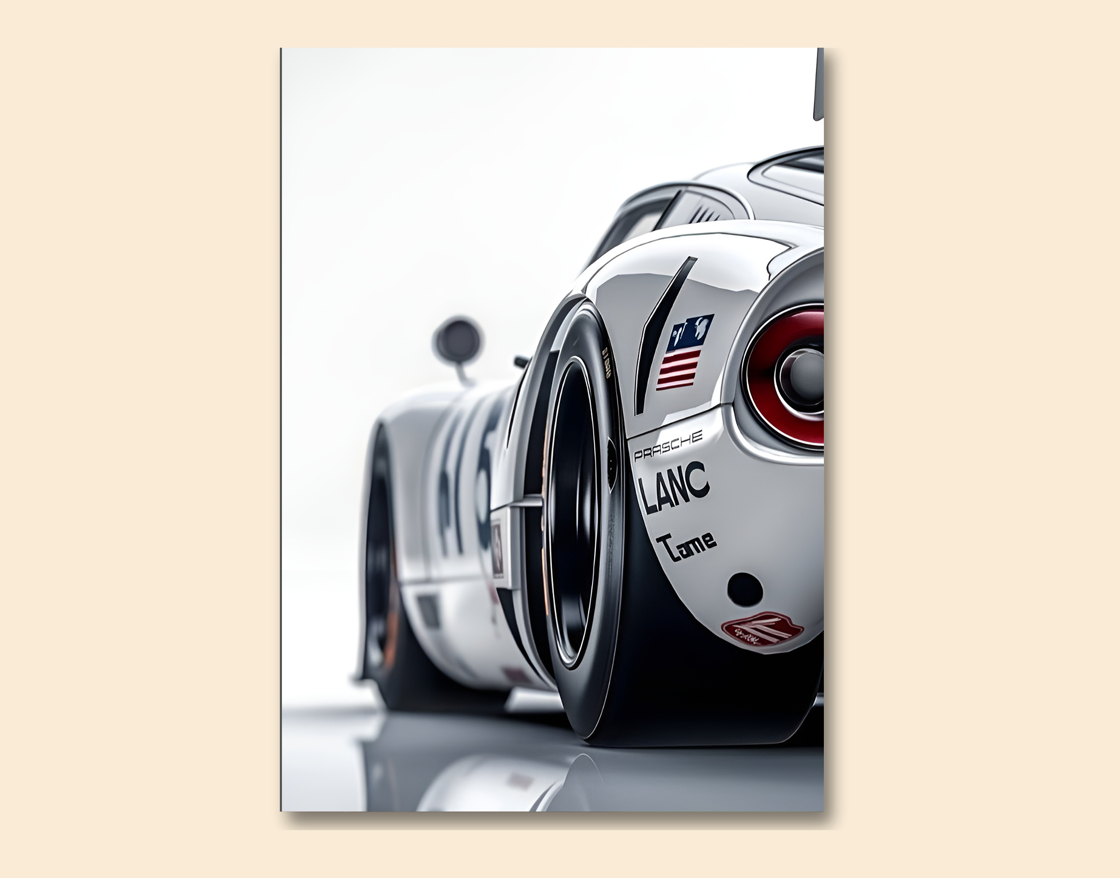 "LOVE FOR: LANC"- Shiny & Sturdy Metallic Poster  Art That Pops & Sticks