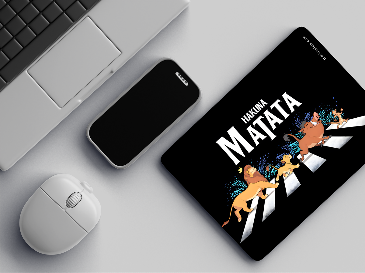 "Hakuna Matata" Mousepad Enhance Your Workspace with Style