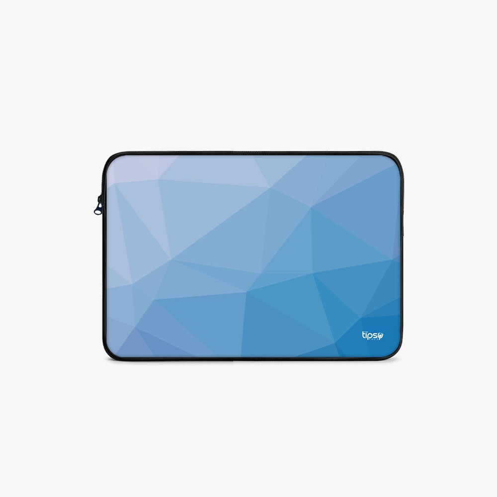 "Glass Blue Abstract" Laptop Sleeves:Bold Modern Design for Every Size