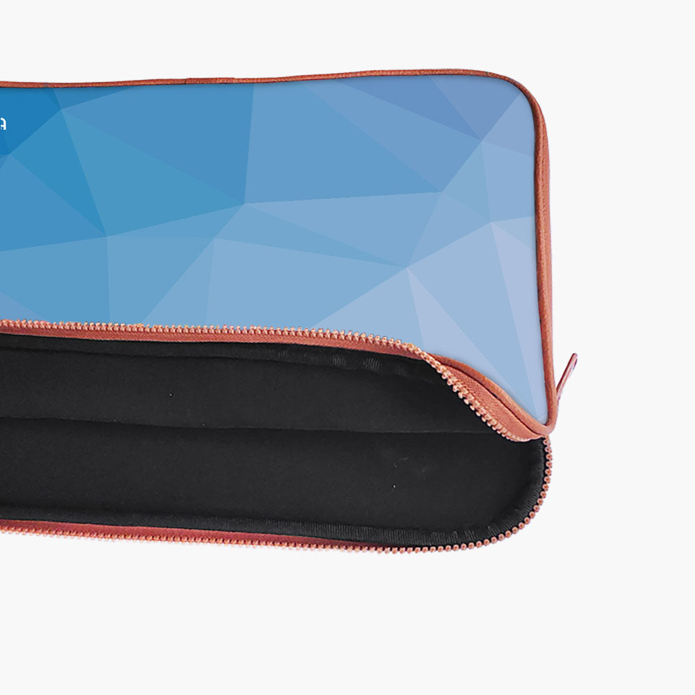 "Glass Blue Abstract" Laptop Sleeves:Bold Modern Design for Every Size