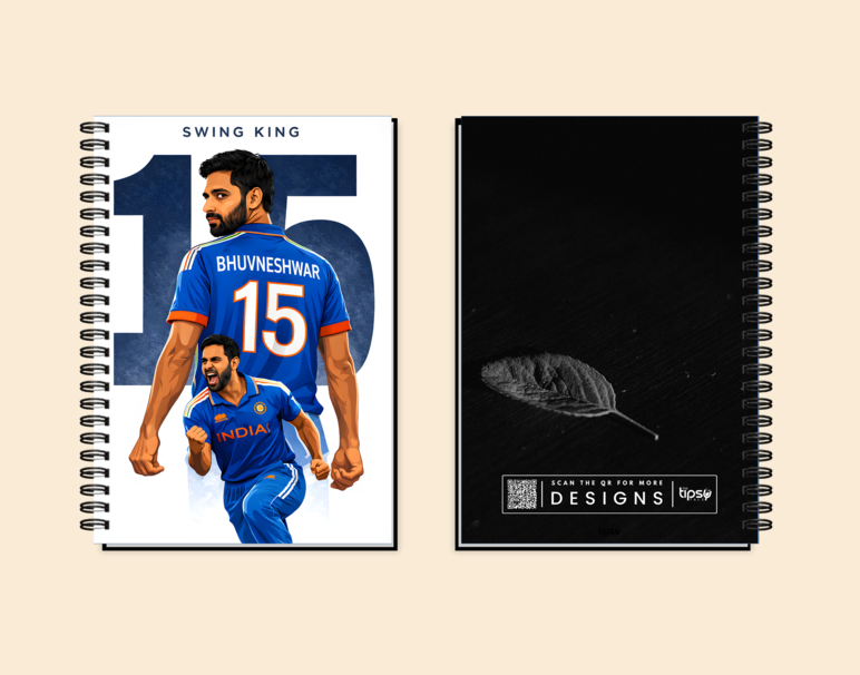 "BHUVNESHWAR KUMAR: THE SWING KING CRICKET FANDOM" -Elegant & Inspiring Diary for Daily Reflection