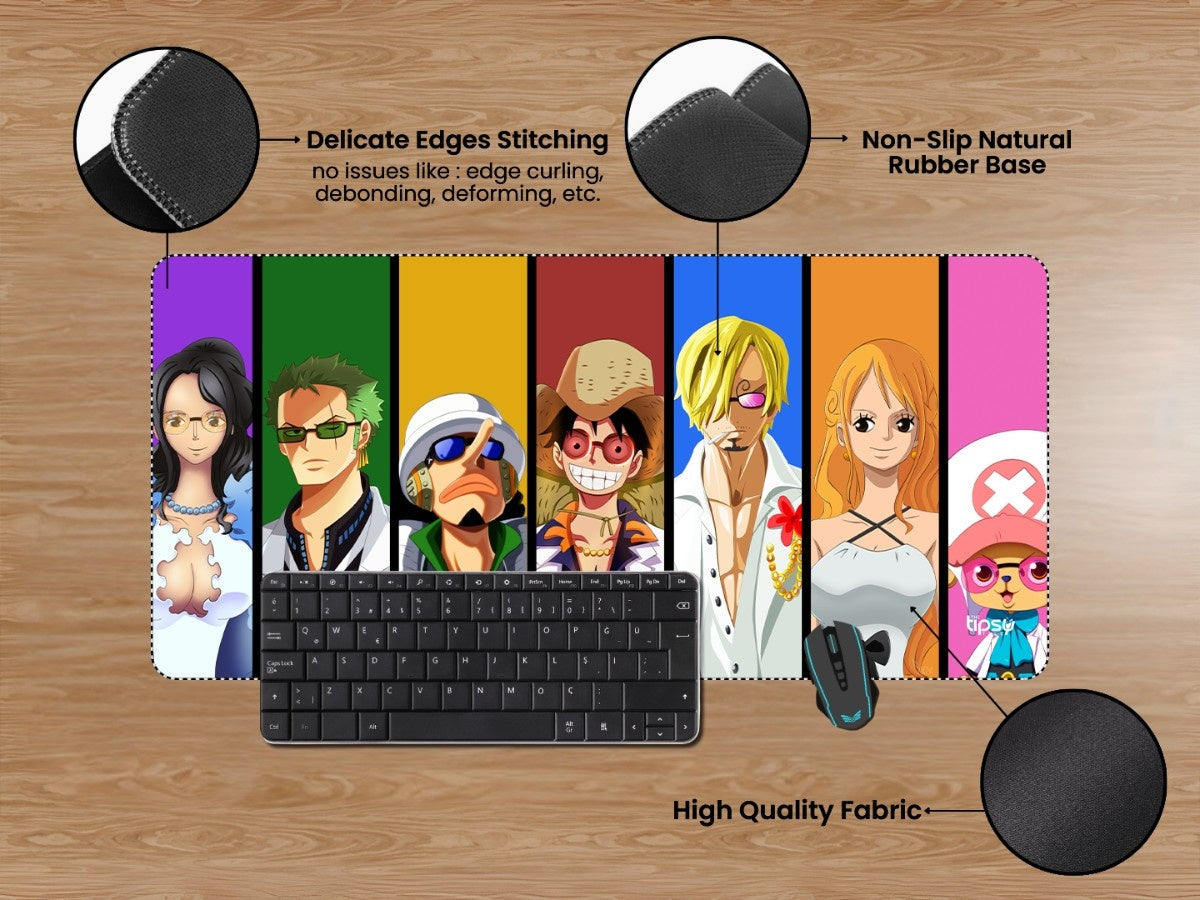 "ONE PIECE BADDIES" Gaming Mousepad Elevate Your Gaming Experience