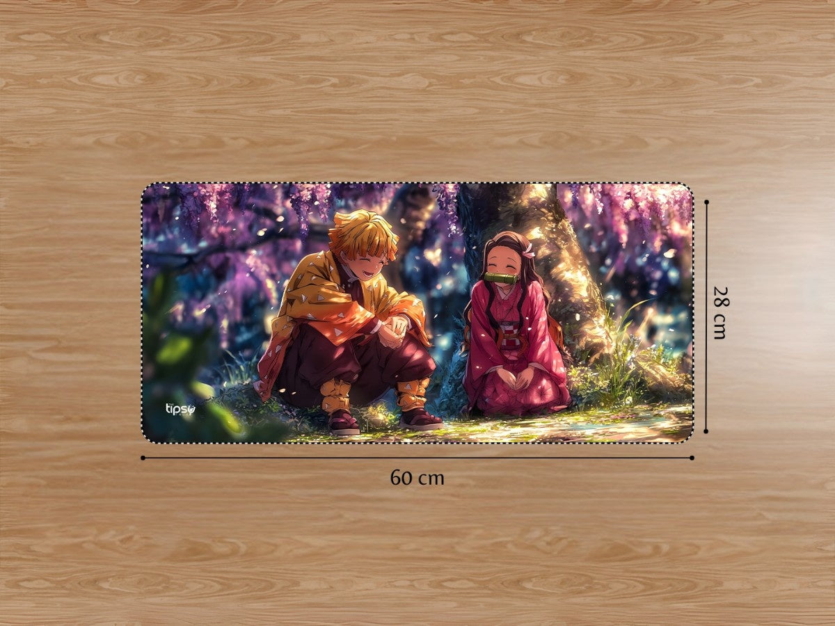 " ZENITTSU AND NEZUKO - DEMON SLAYER" Gaming Mousepad Elevate Your Gaming Experience