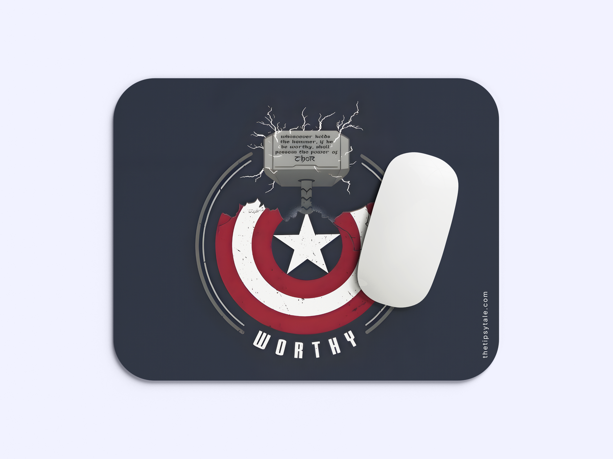 "Worthy" Mousepad Enhance Your Workspace with Style