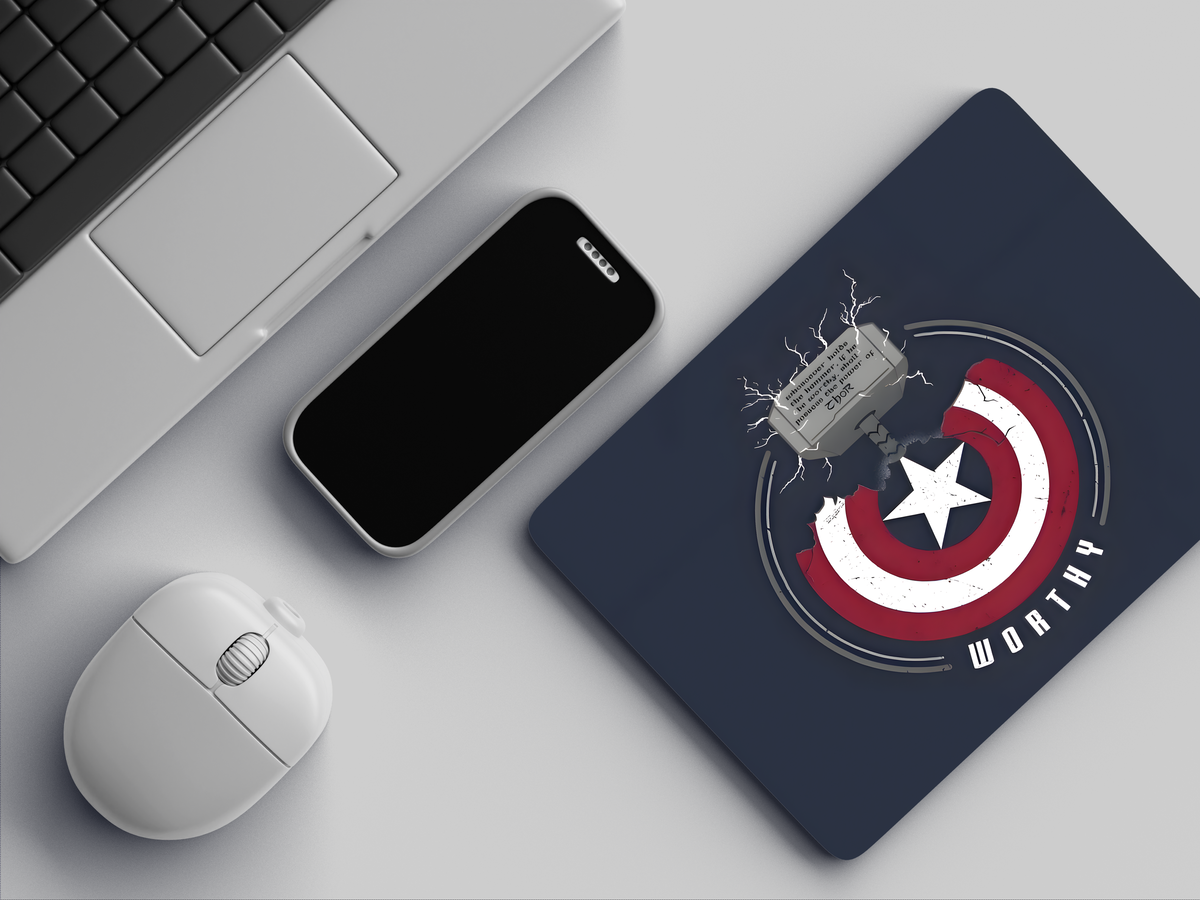"Worthy" Mousepad Enhance Your Workspace with Style