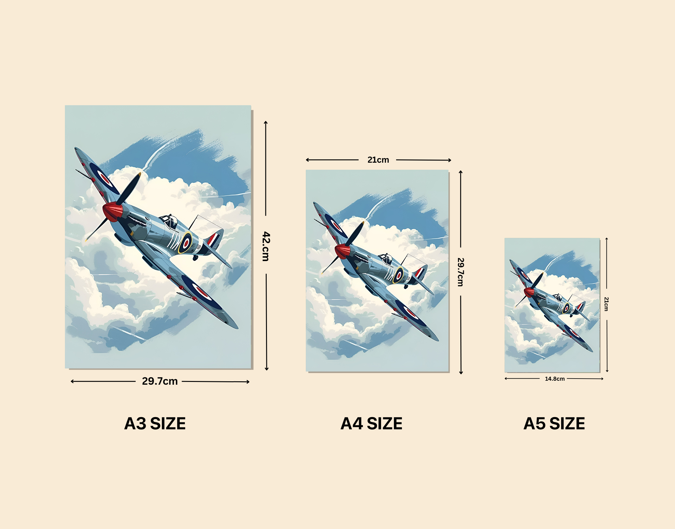 "Fighter Jet: Blue Theme"- Shiny & Sturdy Metallic Poster  Art That Pops & Sticks