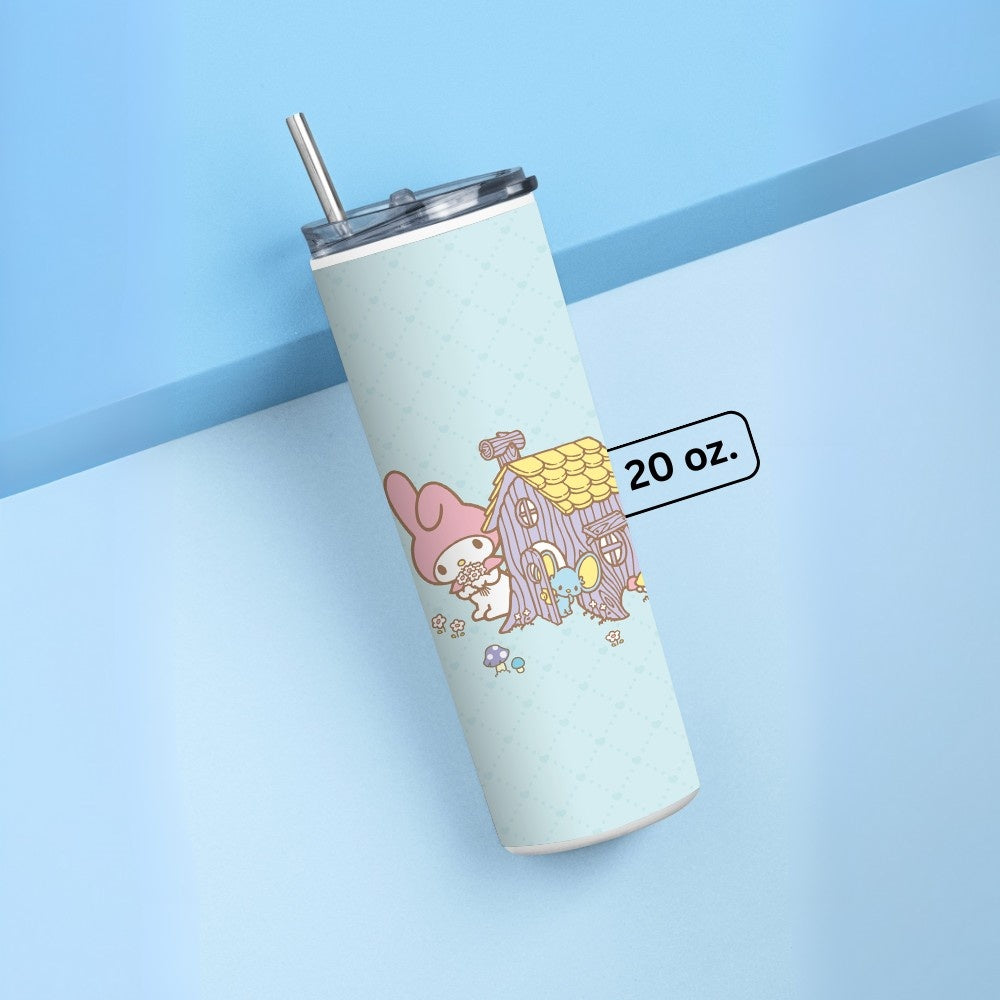 "Hello Kitty: My Melody House" Tumbler with Metal Straw