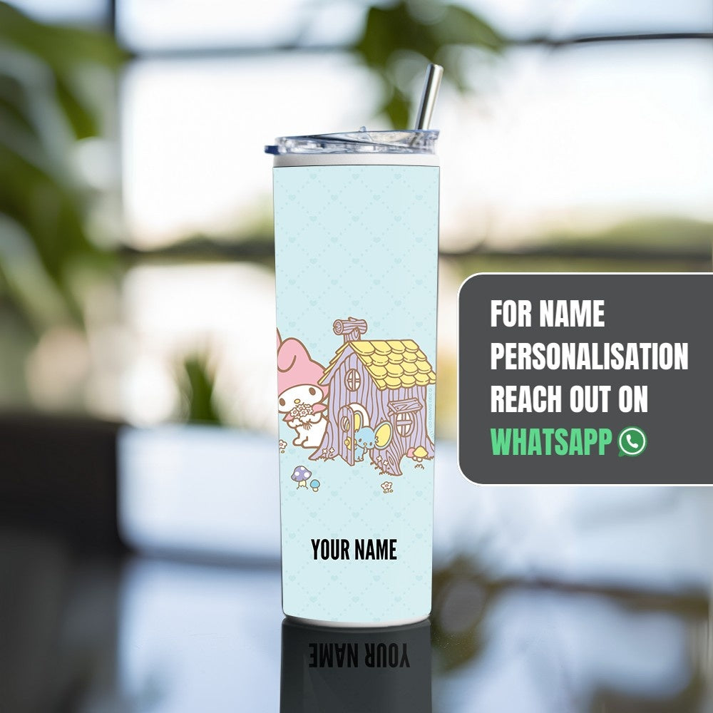 "Hello Kitty: My Melody House" Tumbler with Metal Straw