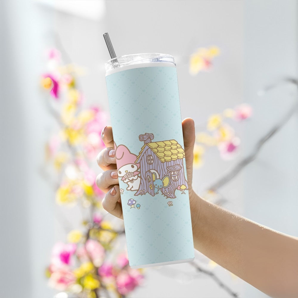 "Hello Kitty: My Melody House" Tumbler with Metal Straw