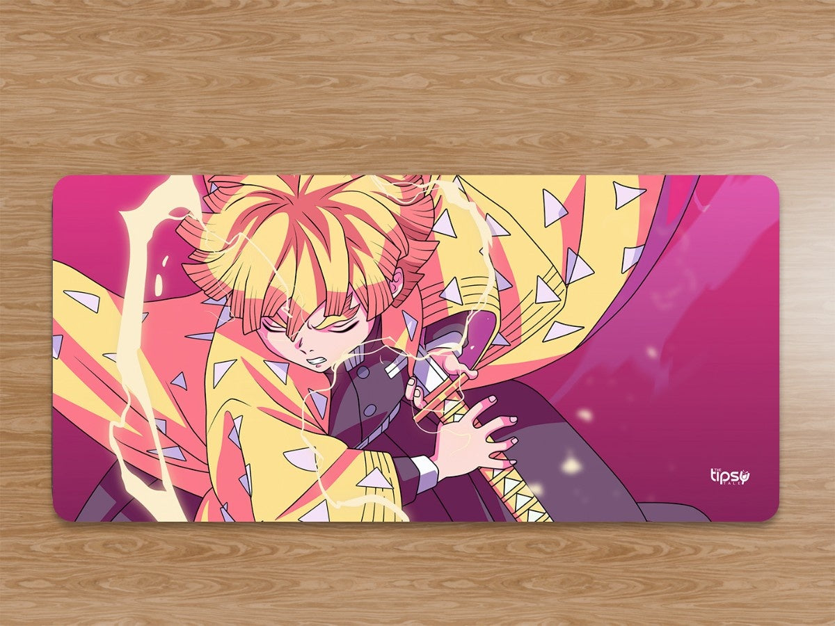 "ZENITTSU AGATSUMA- VIBRANT ART " Gaming Mousepad Elevate Your Gaming Experience