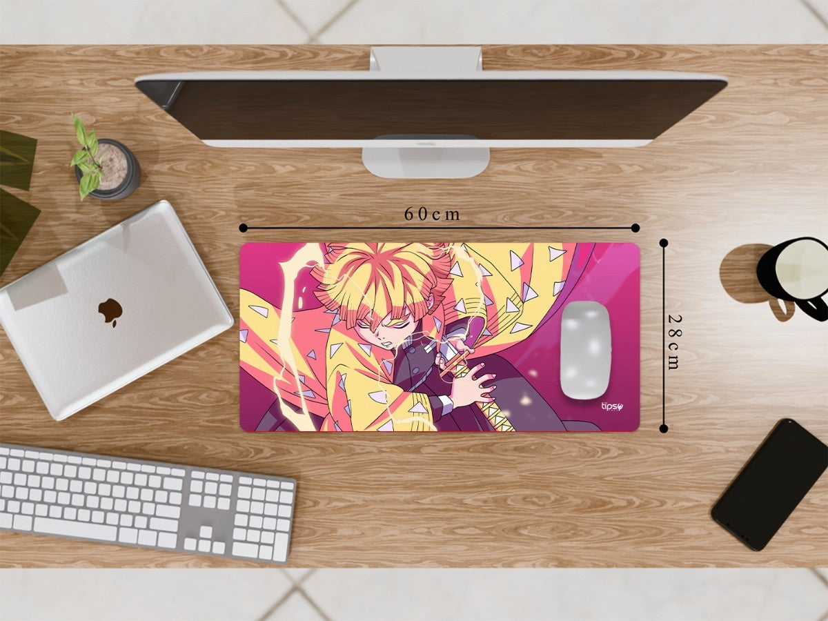 "ZENITTSU AGATSUMA- VIBRANT ART " Gaming Mousepad Elevate Your Gaming Experience