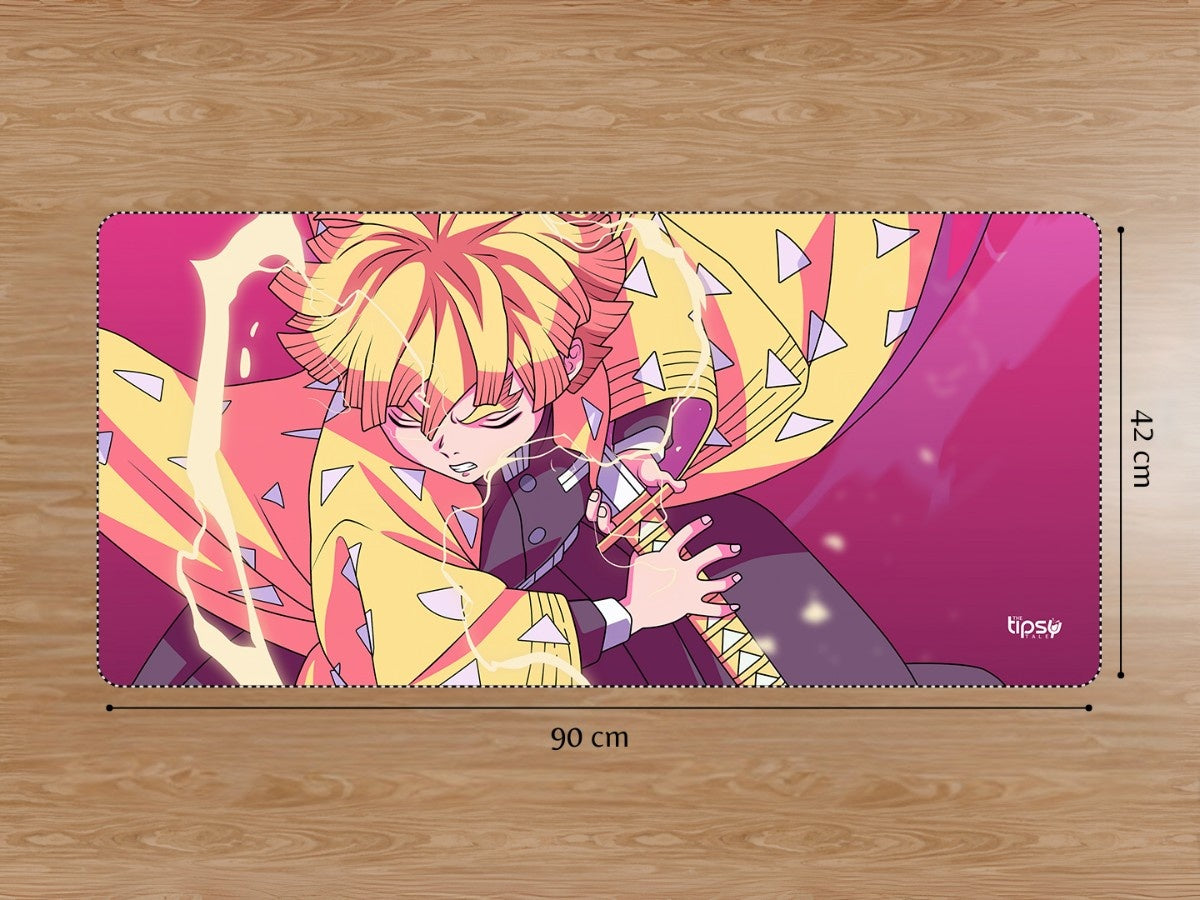 "ZENITTSU AGATSUMA- VIBRANT ART " Gaming Mousepad Elevate Your Gaming Experience