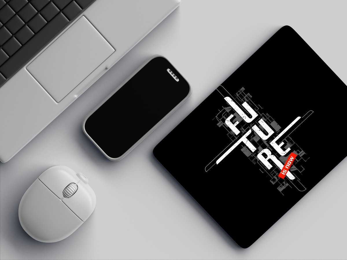 "Future Is Now" Mousepad Enhance Your Workspace with Style