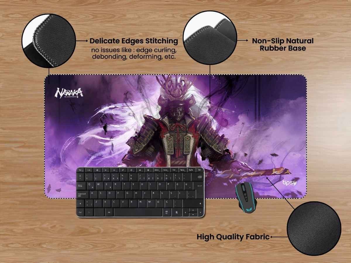 "SAMURAI - NARAKA" Gaming Mousepad Elevate Your Gaming Experience