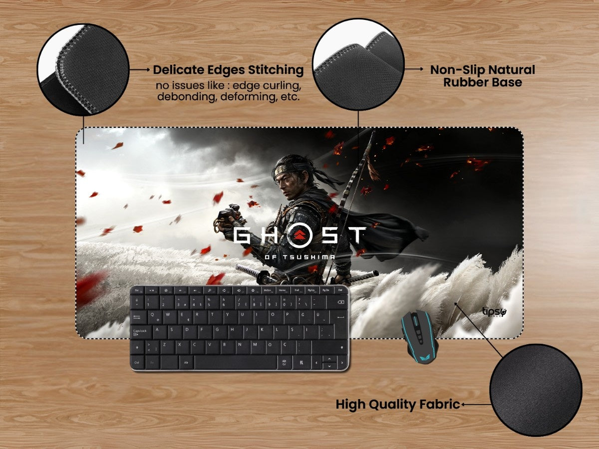 "GHOST OF TSUSHIMA" Gaming Mousepad Elevate Your Gaming Experience