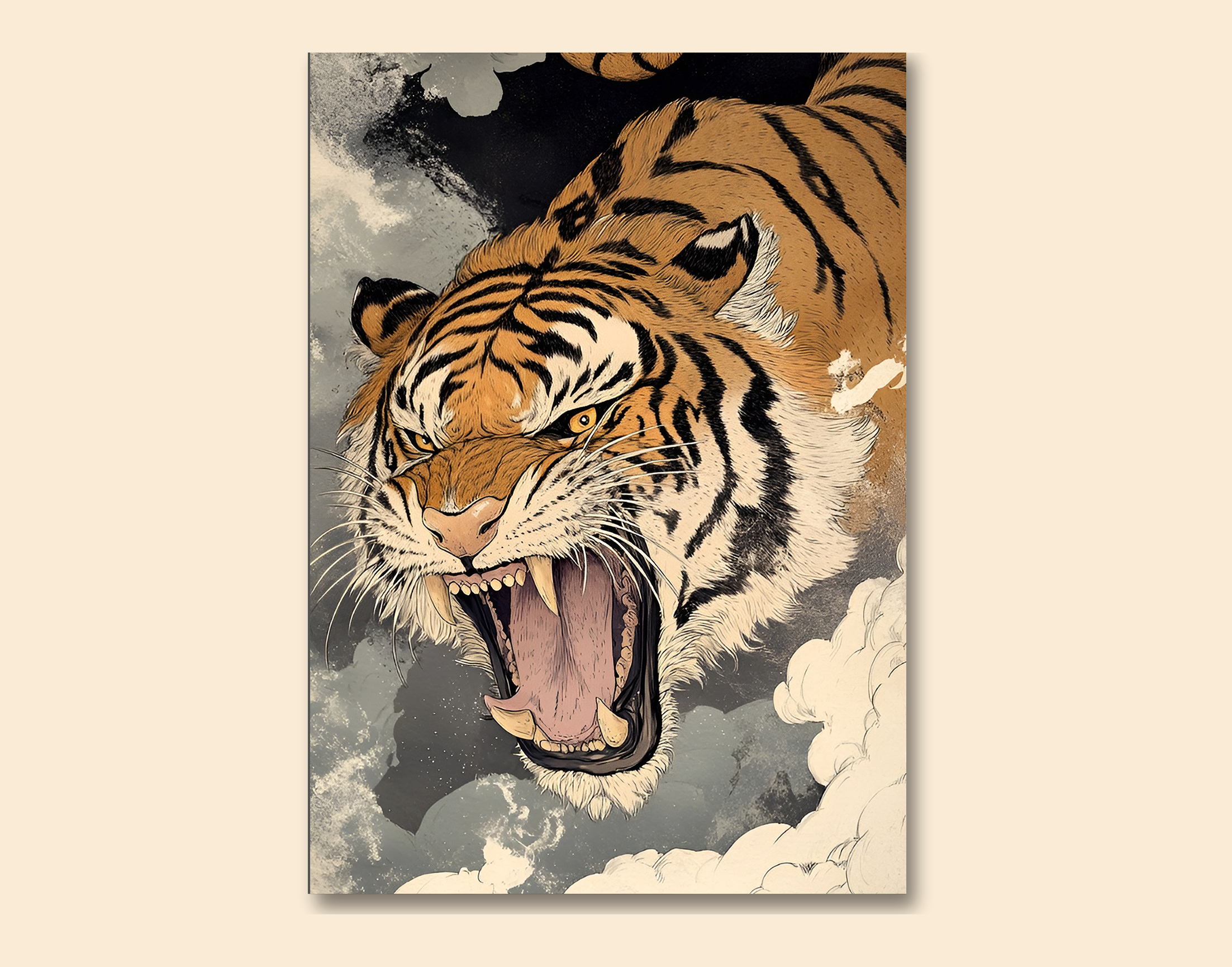 "RRR: TRIPLE ECHO"- Shiny & Sturdy Metallic Poster  Art That Pops & Sticks