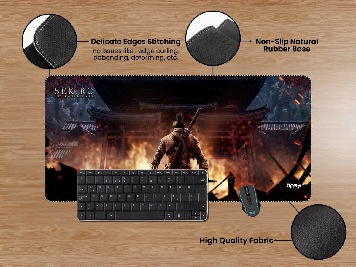 "SEKIRO - SHADOWS DIE TWICE" Gaming Mousepad Elevate Your Gaming Experience