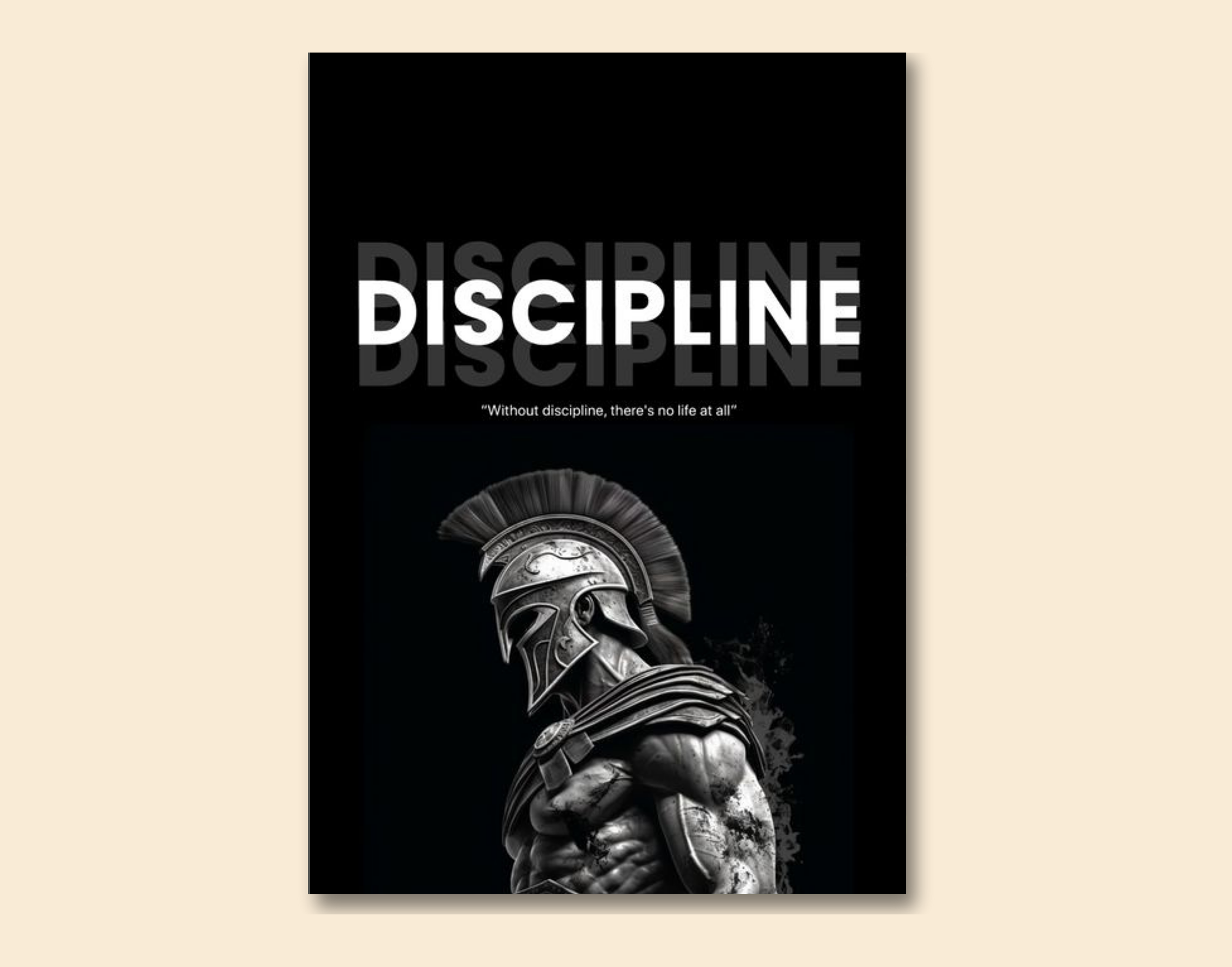 "DISCIPLINE: MEN'S RULE"- Shiny & Sturdy Metallic Poster  Art That Pops & Sticks