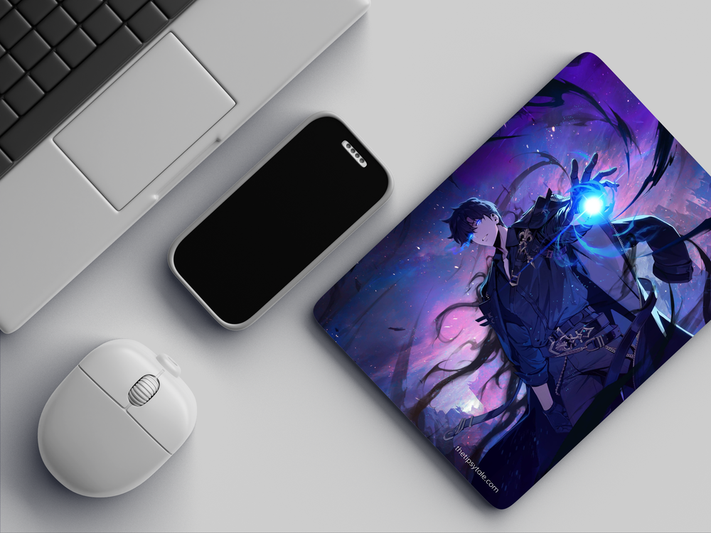 "SOLO LEVELING" Mousepad Enhance Your Workspace with Style