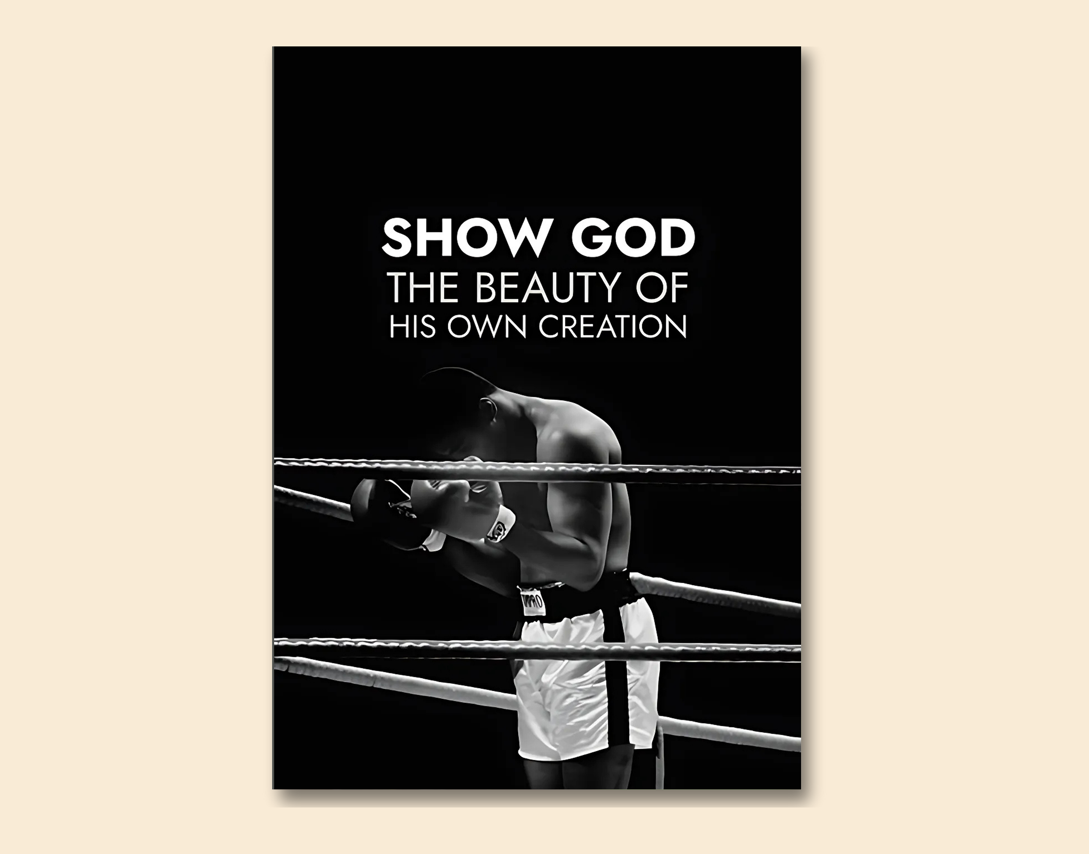 "GOD'S CREATION: BEAUTY"- Shiny & Sturdy Metallic Poster  Art That Pops & Sticks