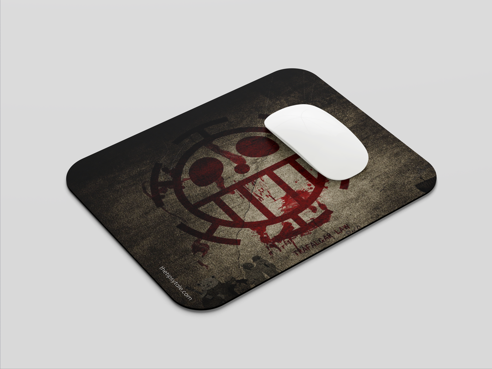 "TRAFALGAR LAW - ONE PIECE" Mousepad Enhance Your Workspace with Style