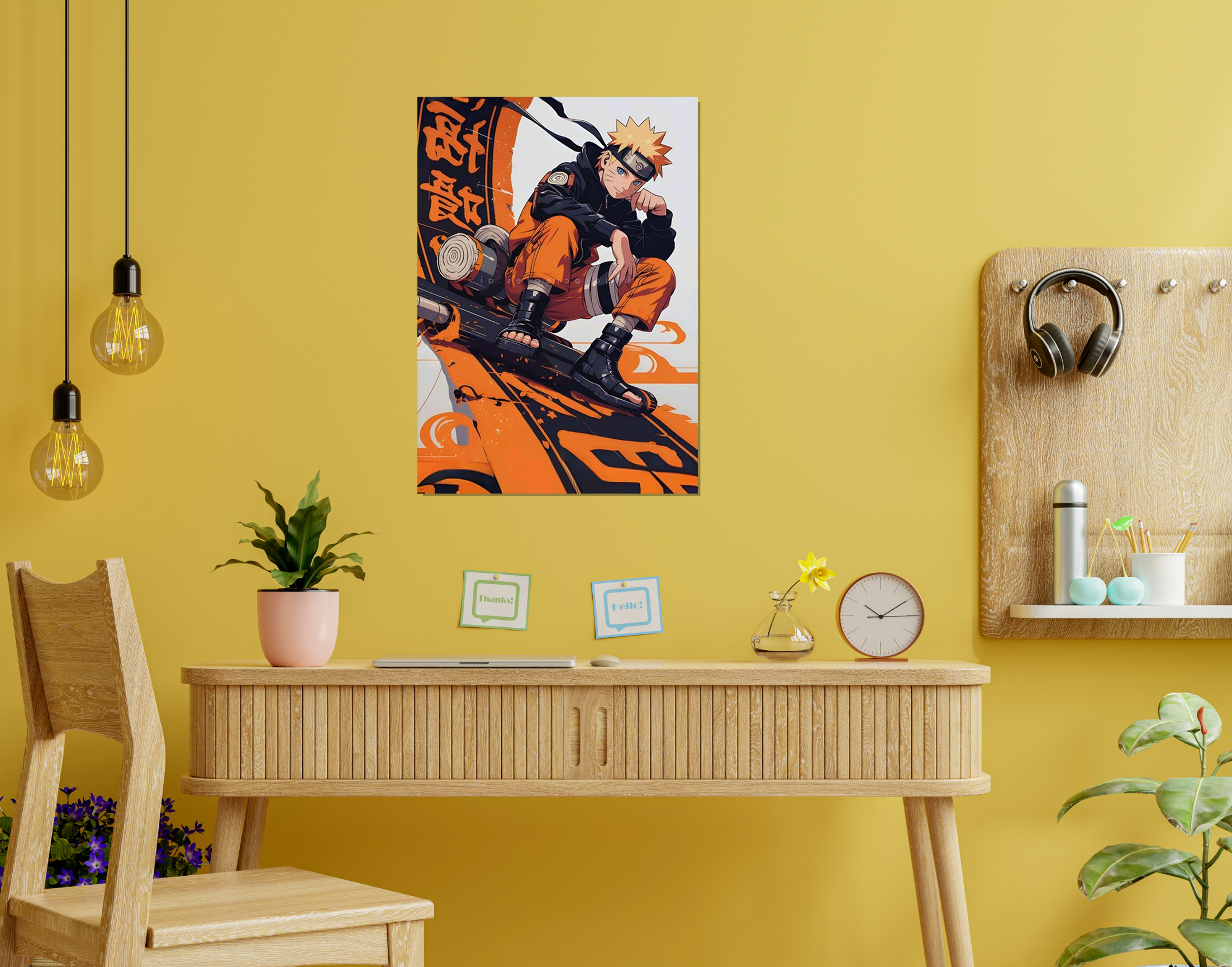 "NARUTO- Anime Star"- Shiny & Sturdy Metallic Poster  Art That Pops & Sticks