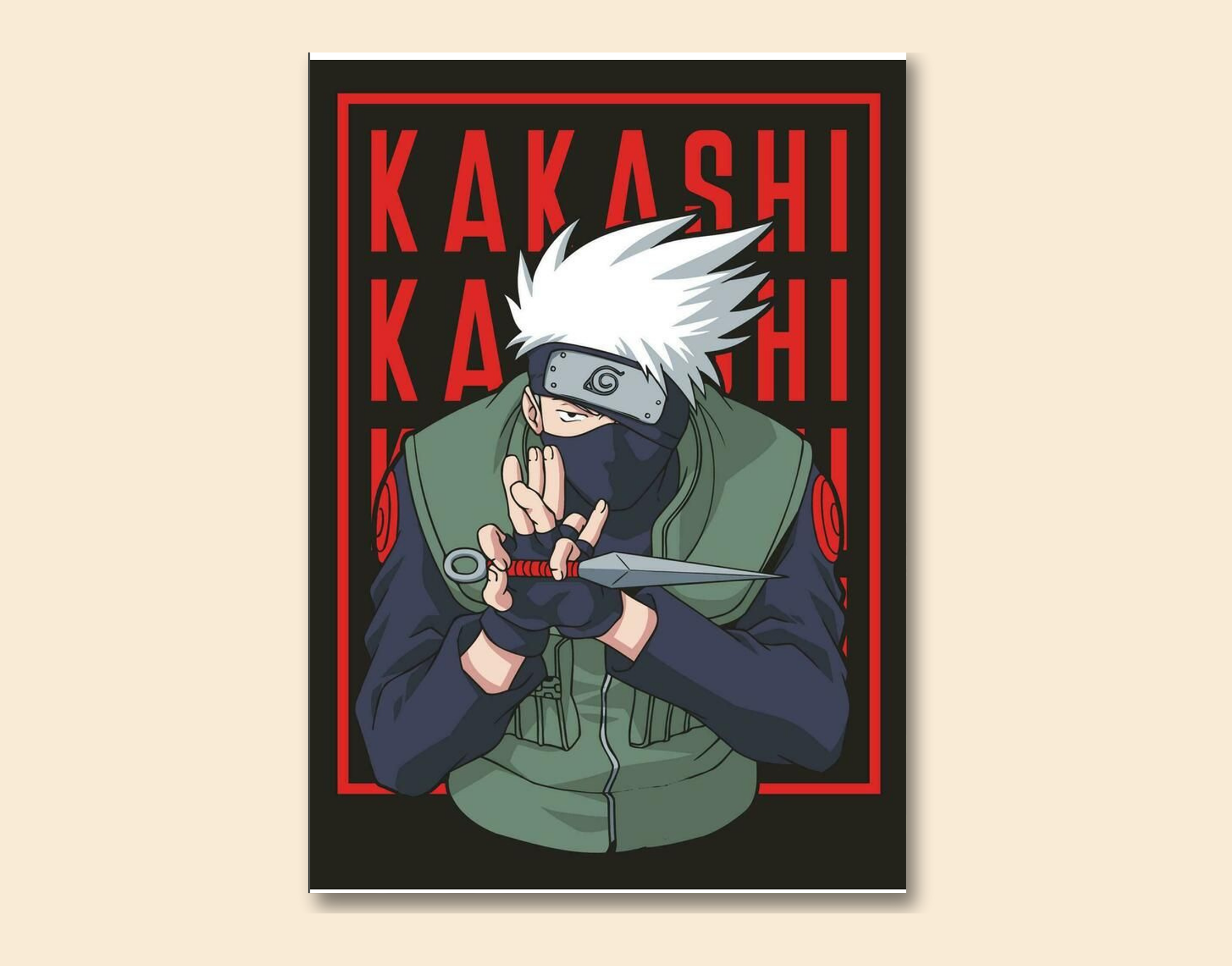 "NARUTO- Anime Clip"- Shiny & Sturdy Metallic Poster  Art That Pops & Sticks
