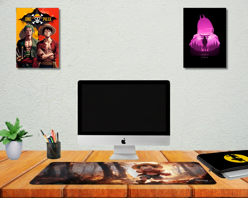 A Gift That Matches Their Energy - Anime Vibe- Poster + Deskmat + Laptop Sleeves  (COMBO)