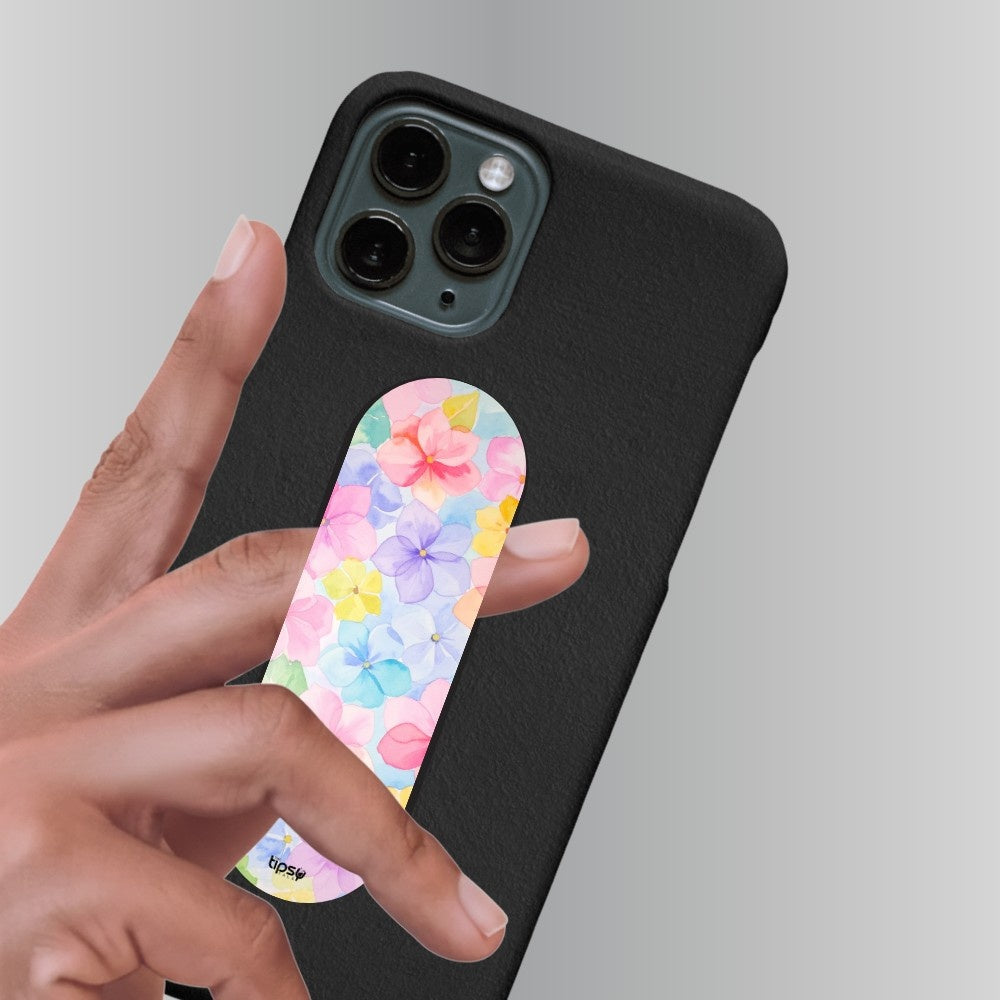 "Flower Theme" Phone Grip Slider Anti-Slip Stand and Holder