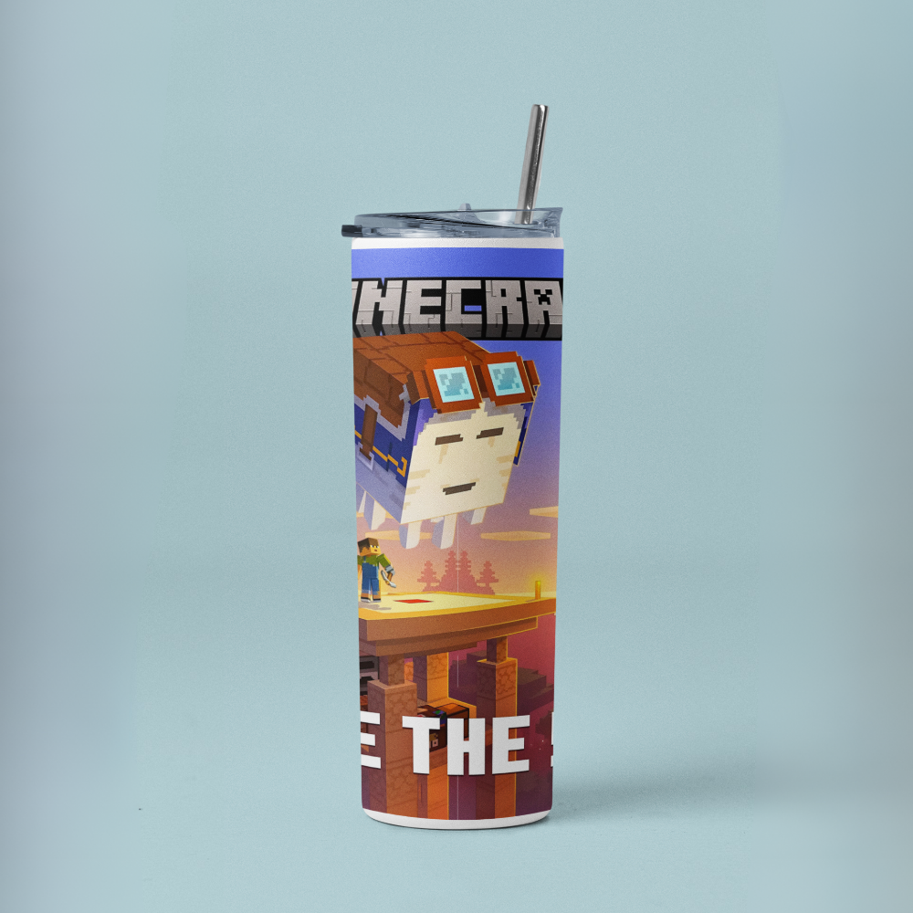 "Minecraft-Gaming" Tumbler with Metal Straw
