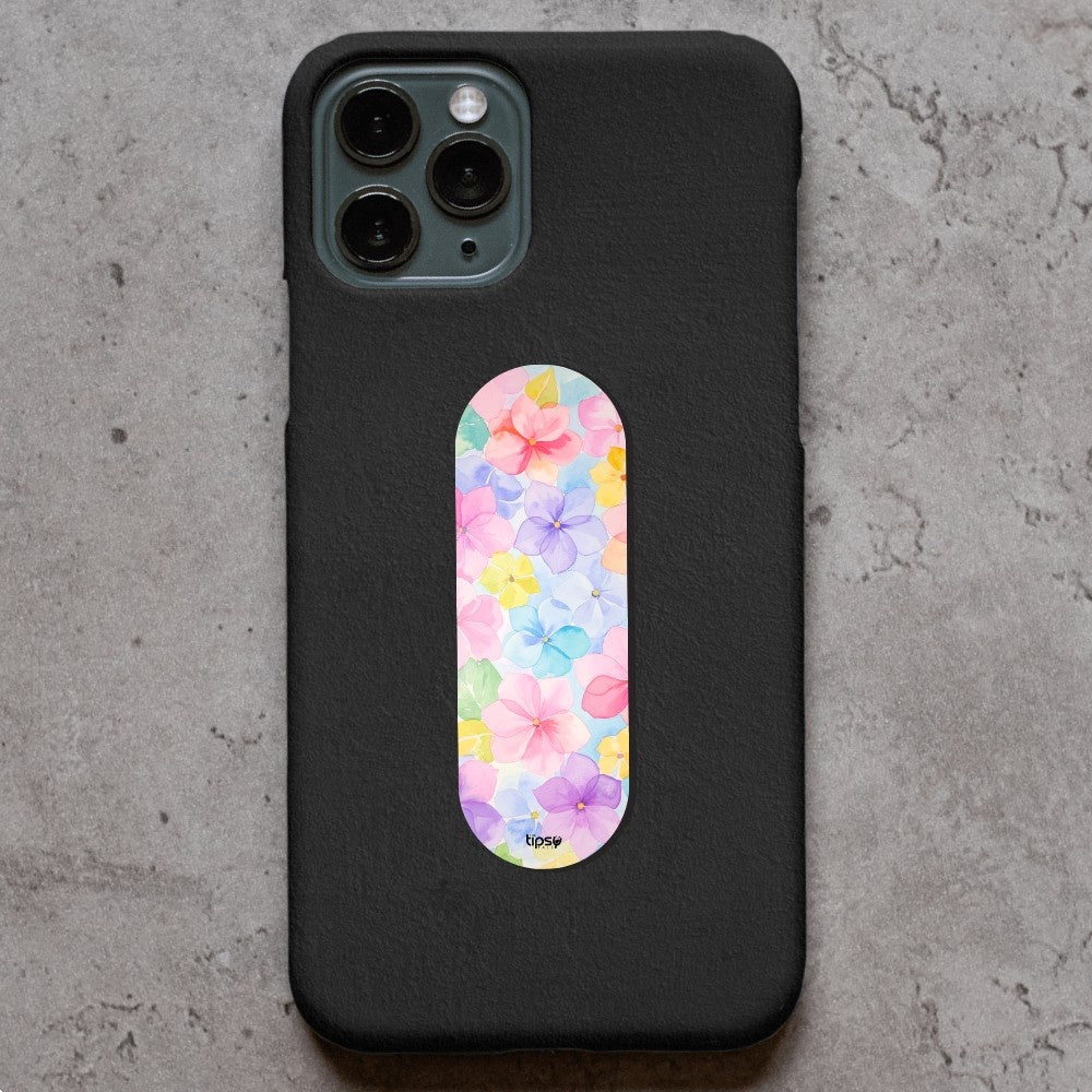"Flower Theme" Phone Grip Slider Anti-Slip Stand and Holder