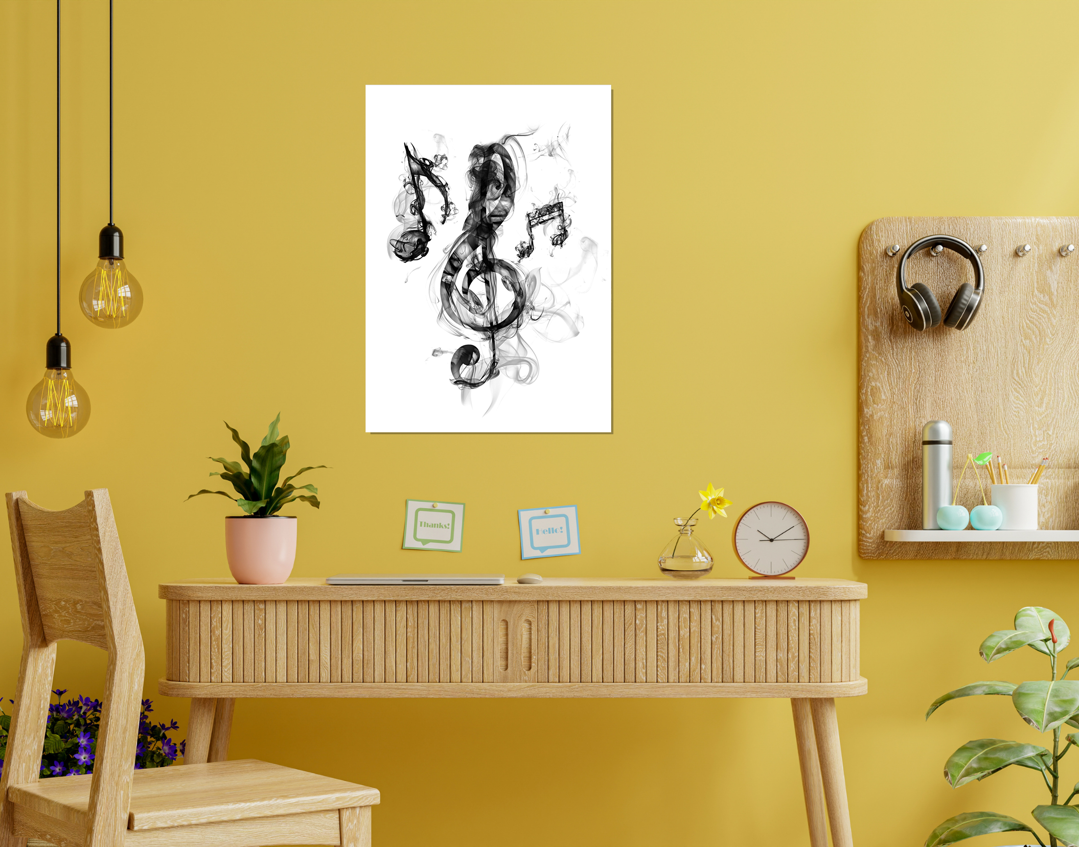 "DANCE TO THE TUNE"- Shiny & Sturdy Metallic Poster  Art That Pops & Sticks