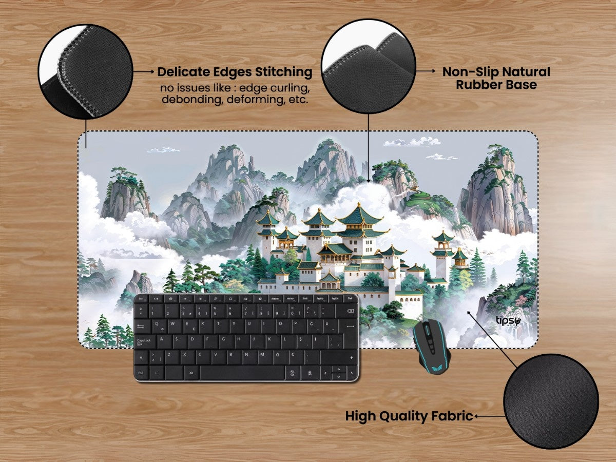 "CELESTIAL PAGODA" Gaming Mousepad Elevate Your Gaming Experience