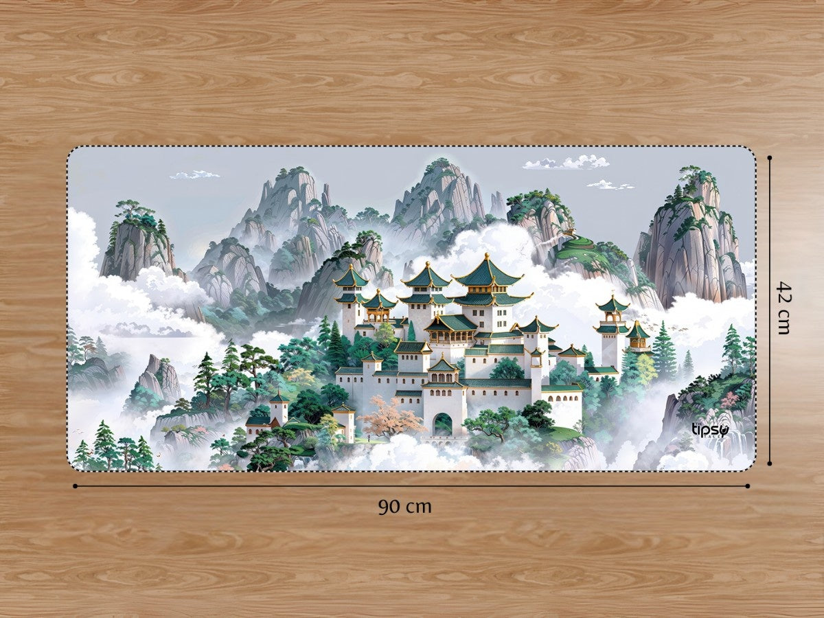 "CELESTIAL PAGODA" Gaming Mousepad Elevate Your Gaming Experience