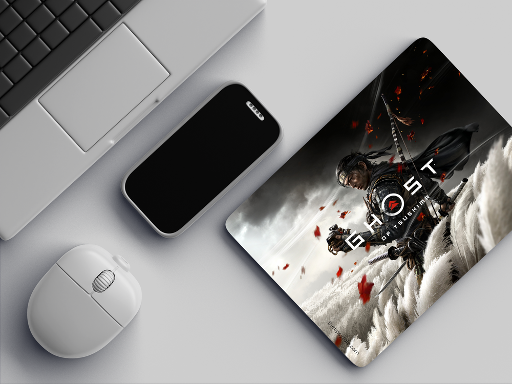 "GHOST OF TSUSHIMA" Mousepad Enhance Your Workspace with Style