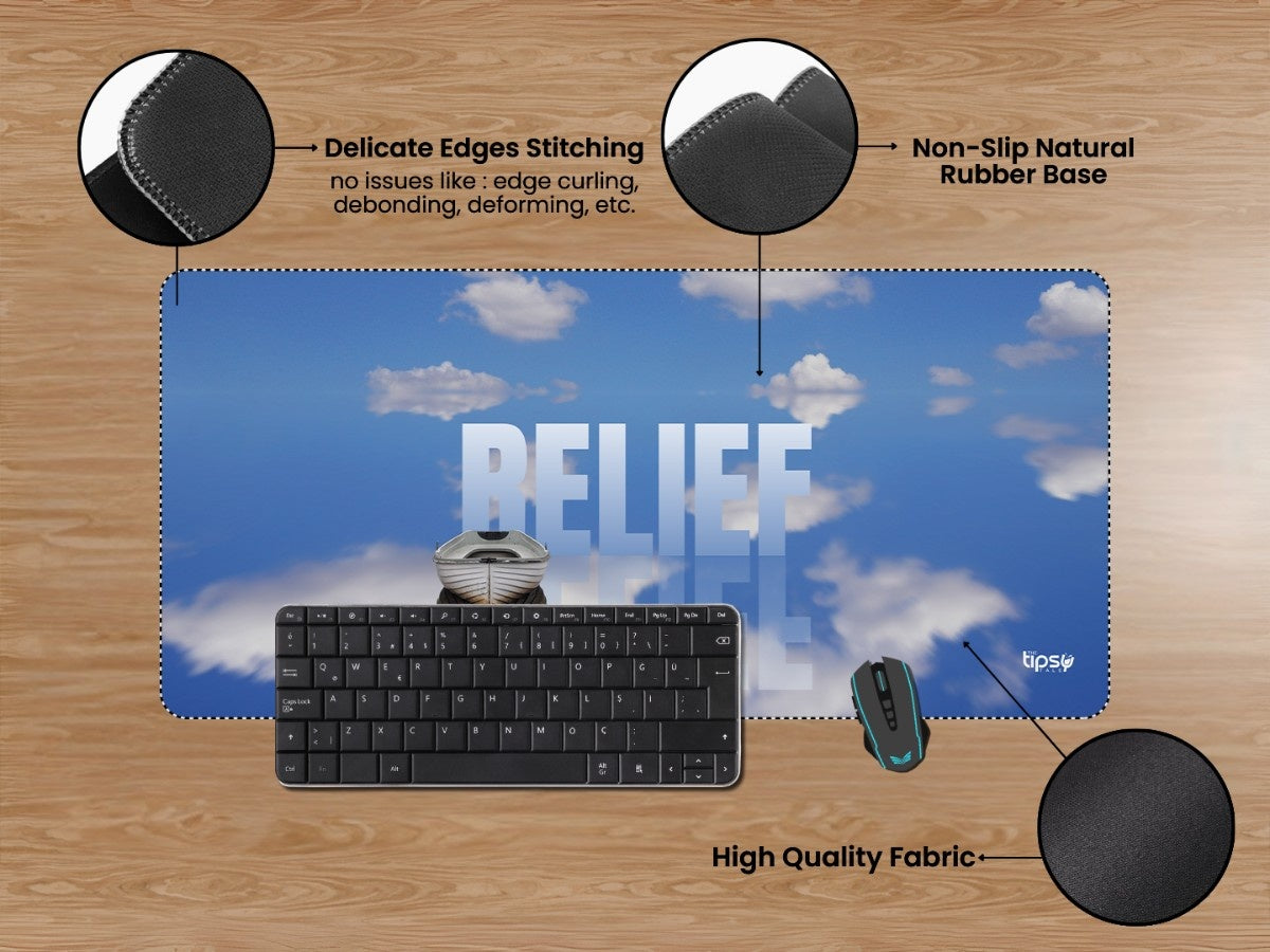 "RELIEF" Gaming Mousepad Elevate Your Gaming Experience