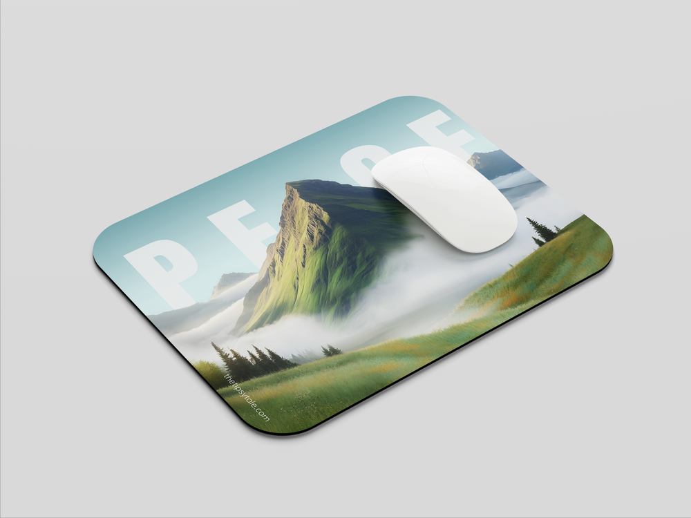 "VERDANT SILENCE" Mousepad Enhance Your Workspace with Style