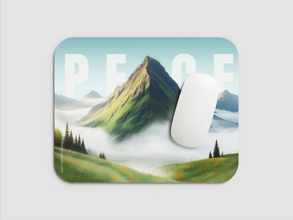 "VERDANT SILENCE" Mousepad Enhance Your Workspace with Style