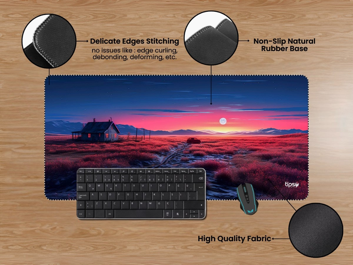 "DESSERTED HOME- SUNSET" Gaming Mousepad Elevate Your Gaming Experience