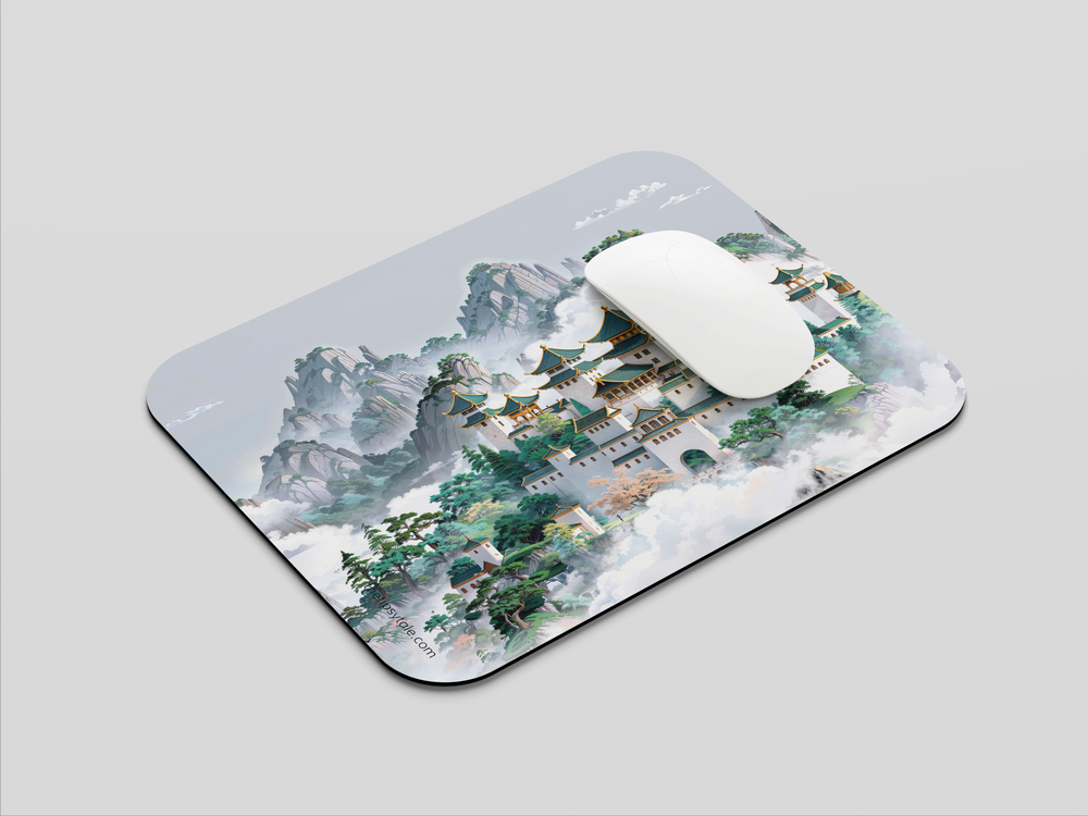 "CELESTIAL PAGODA" Mousepad Enhance Your Workspace with Style