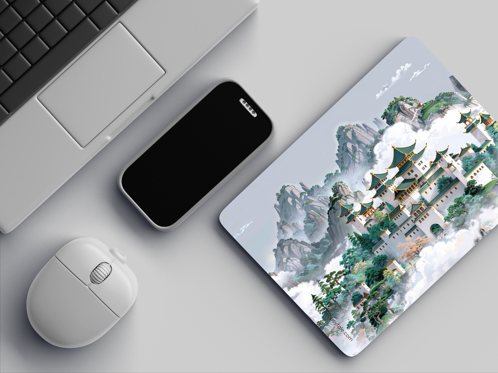 "CELESTIAL PAGODA" Mousepad Enhance Your Workspace with Style