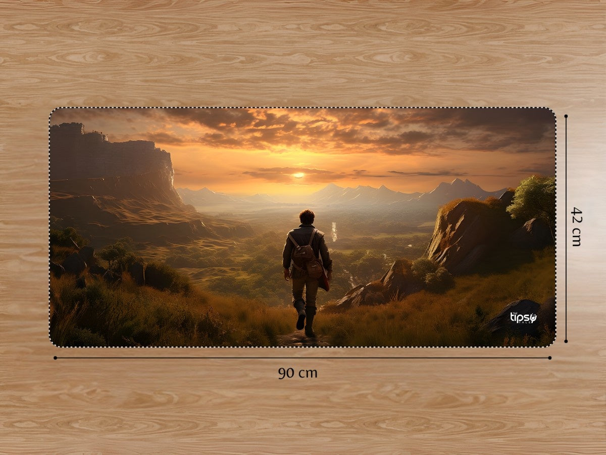"GOLDEN HORIZON QUEST" Gaming Mousepad Elevate Your Gaming Experience