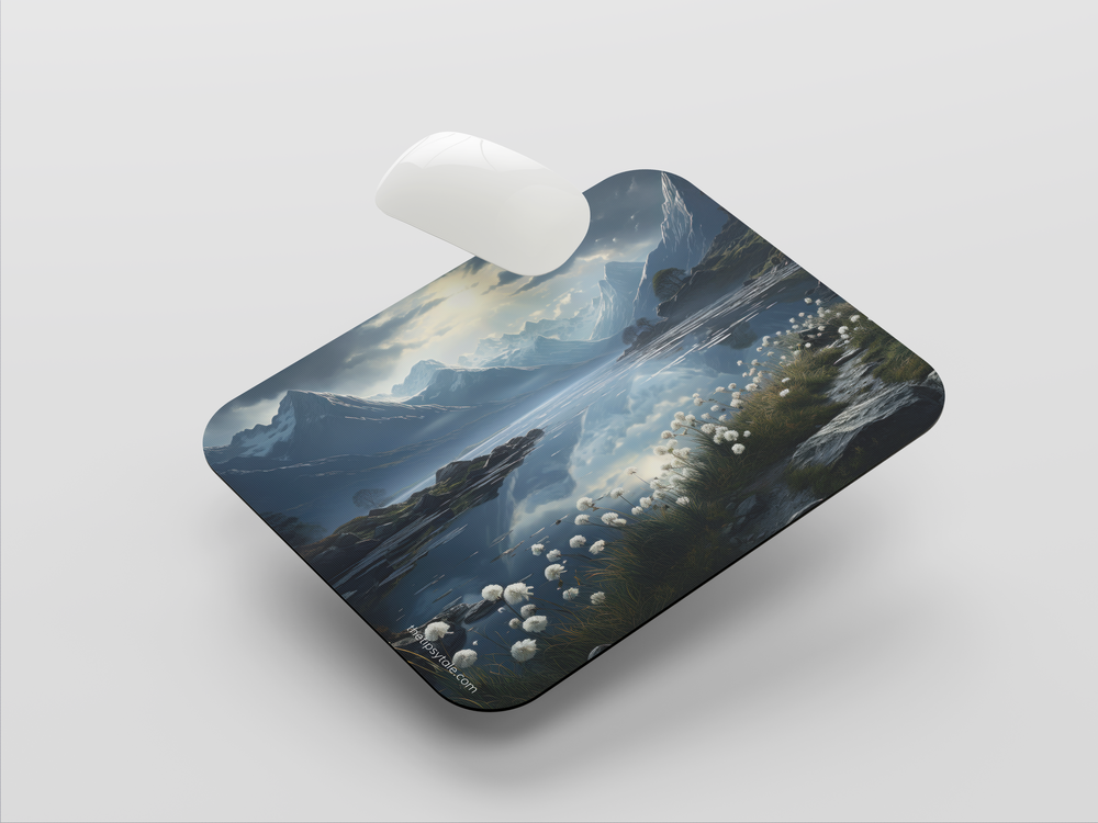 "SUN KISSED PEAKS" Mousepad Enhance Your Workspace with Style