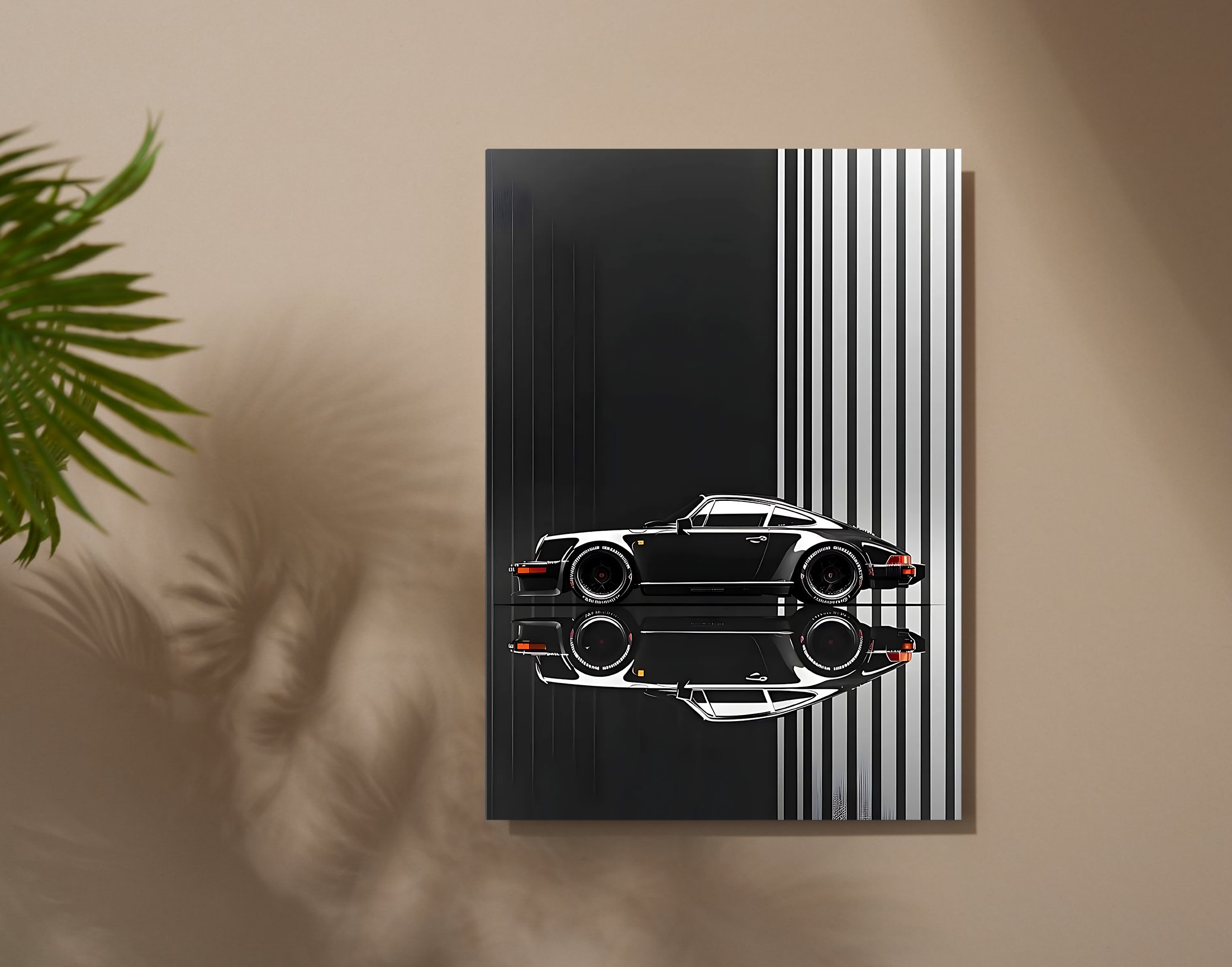 "MUSTANG-THE LOOK"- Shiny & Sturdy Metallic Poster  Art That Pops & Sticks
